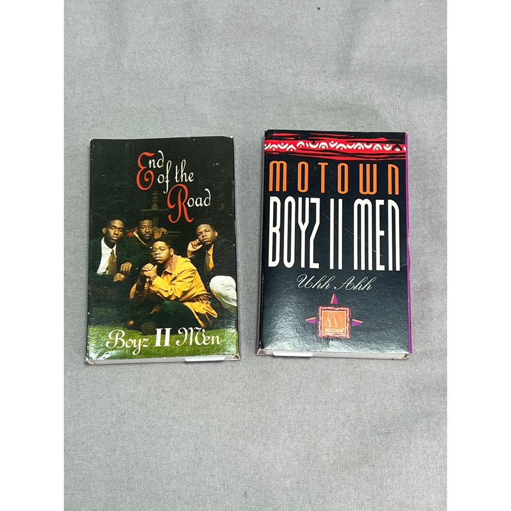 Boyz II Men Cassette Single Lot Vintage 90s R&B "End of the Road" "Uhh‎ Ahh"